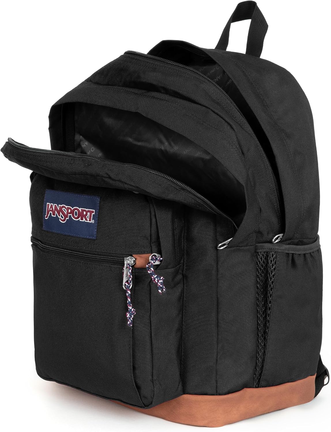 JanSport Cool Student Backpack Black - angled view